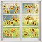 Sunflower Window Cling Spring Decoration Supply Summer window sticker Sunflower window decals Fall Window Decor Autumn clings Holiday Birthday Party Decorating a bedroom, nursery, or living room